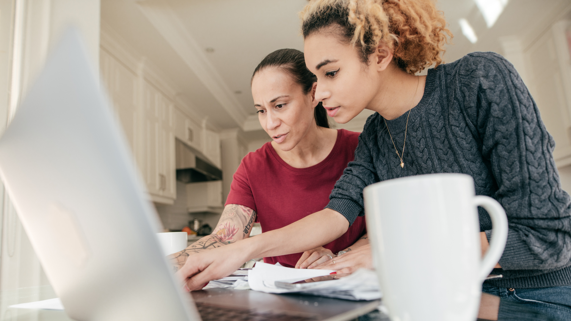 Mom & Teen reviewing Finances